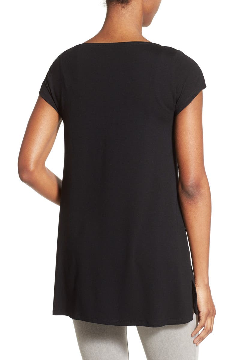 Eileen Fisher Bateau Neck Tunic Top, Alternate, color, 
