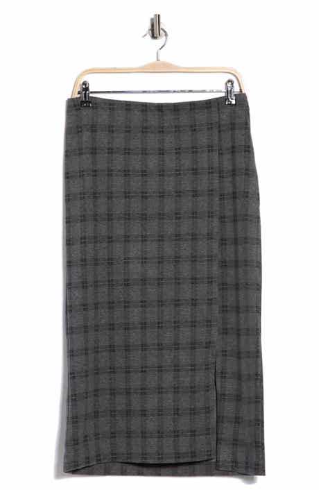 MAX STUDIO Faux Wrap Midi Skirt
