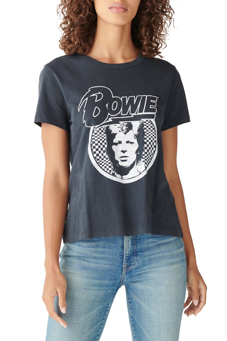 Bowie Classic Crewneck Graphic Tee, Main, color, JET BLACK