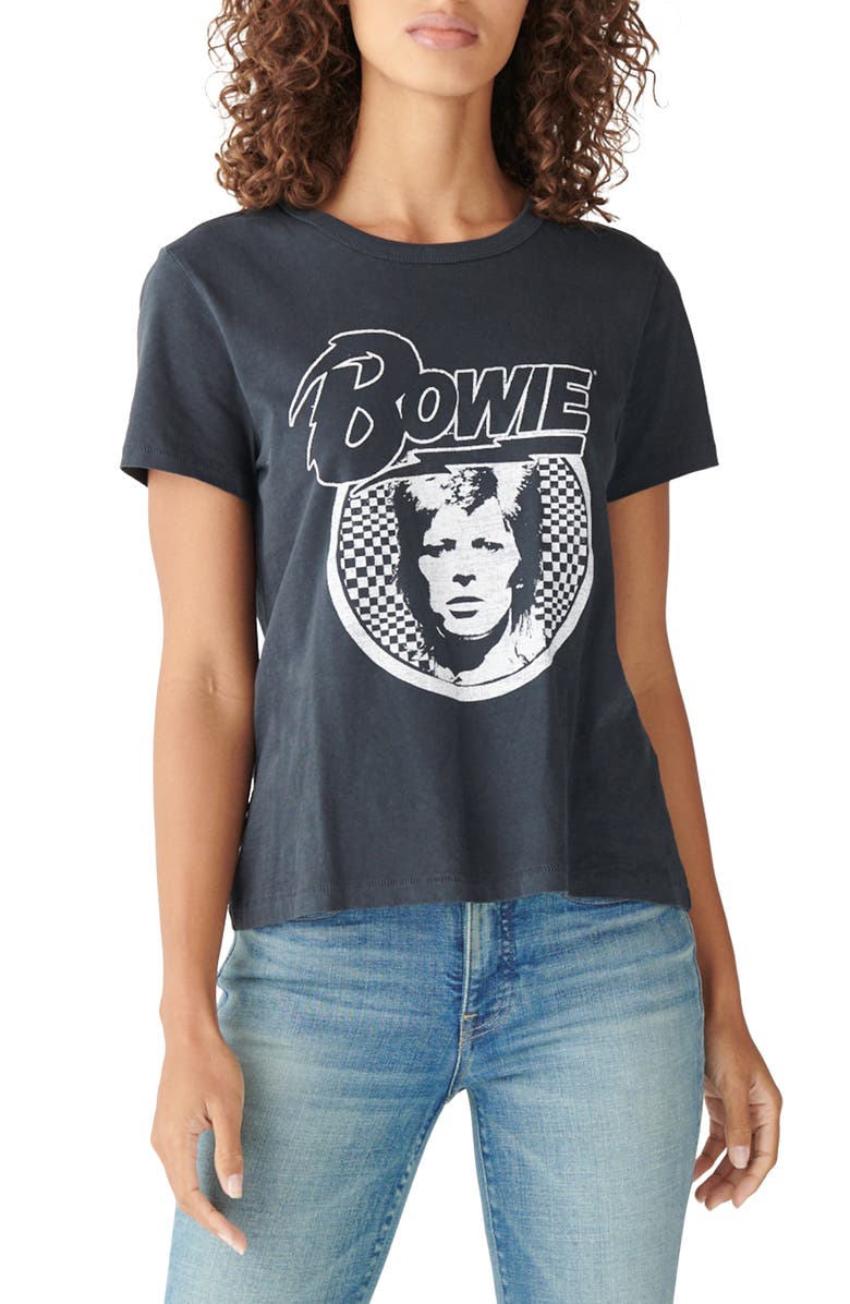 Lucky Brand Bowie Classic Crewneck Graphic Tee, Main, color,