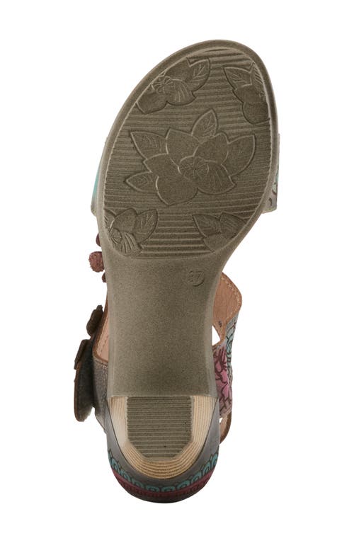 L'artiste By Spring Step Salira Slingback Sandal In Turquoise Multi