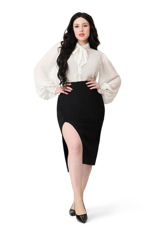 Asymmetrical Pencil Skirt