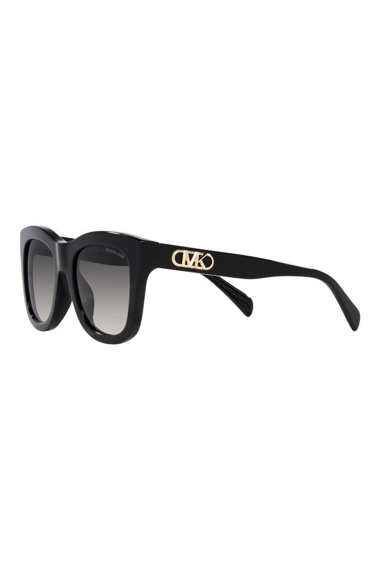 Empire 52mm Square Sunglasses, Alternate, color, BLACK