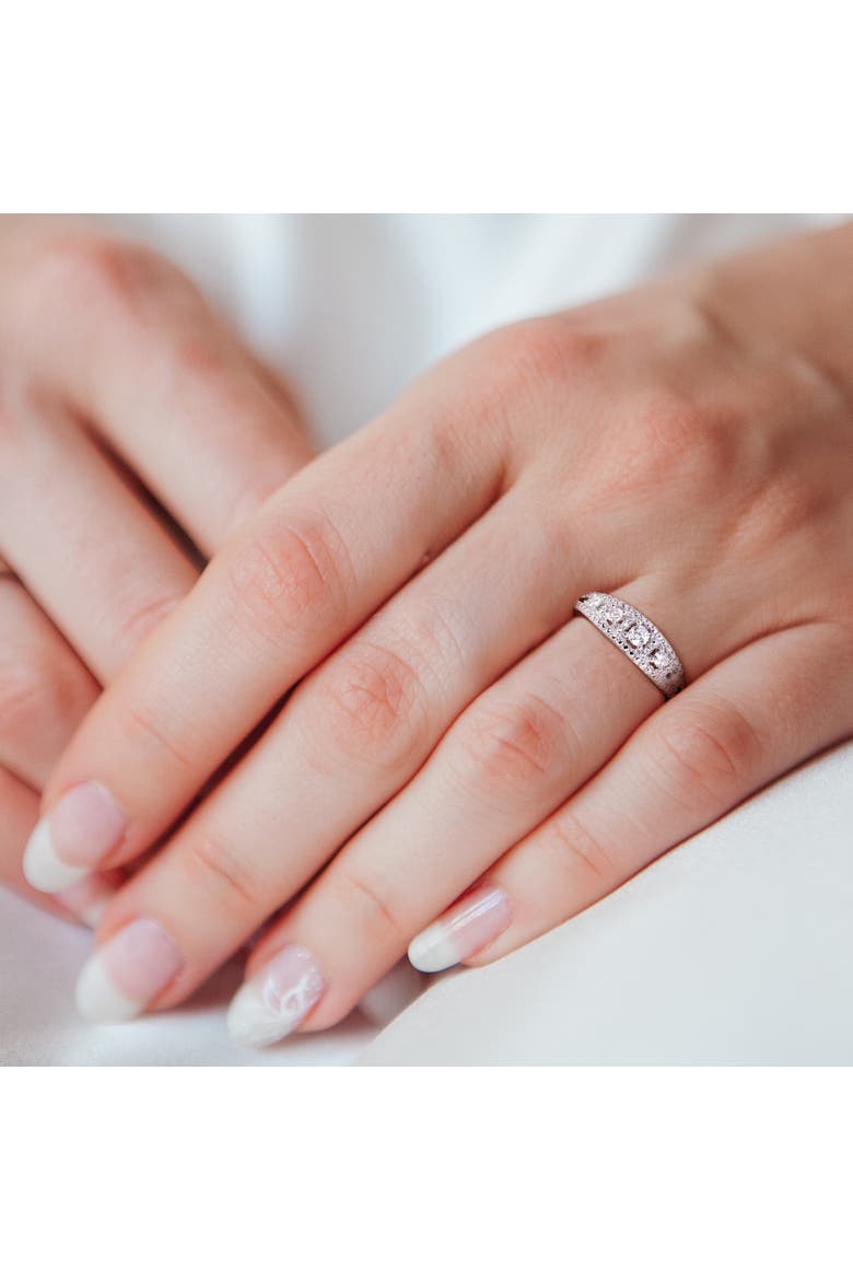 Diamond Anniversary Ring 10k White Gold, Alternate, color, White Gold