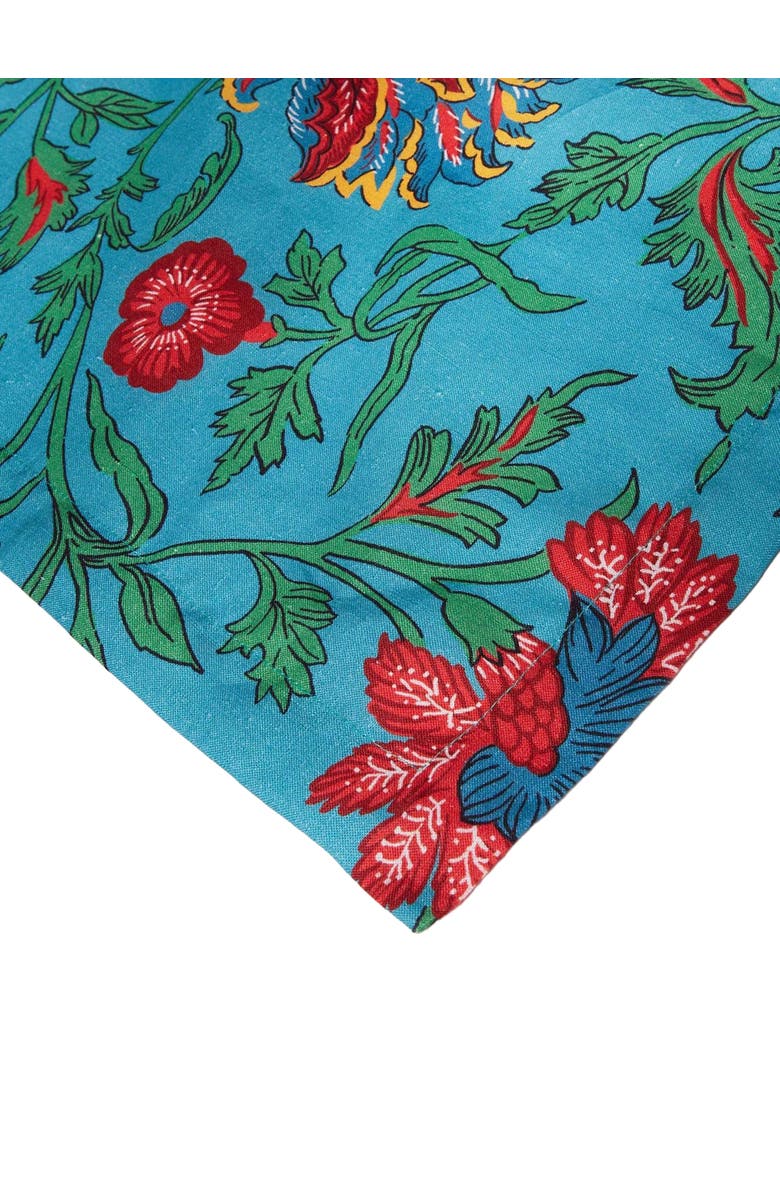 La DoubleJ Runner Dragon Flower Turquoise, Alternate, color, Dragon Flower Turquoise