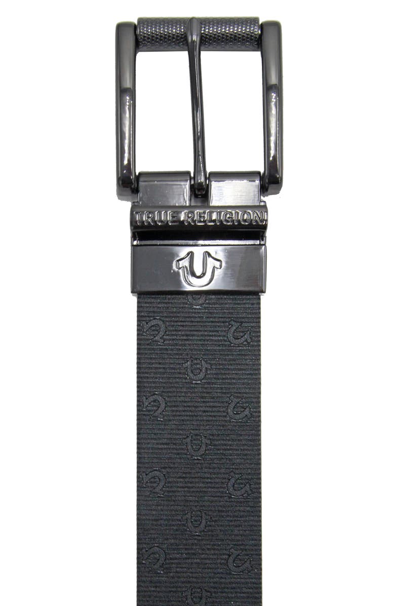 True Religion Lumin II Belt, Alternate, color, Black/ Brown