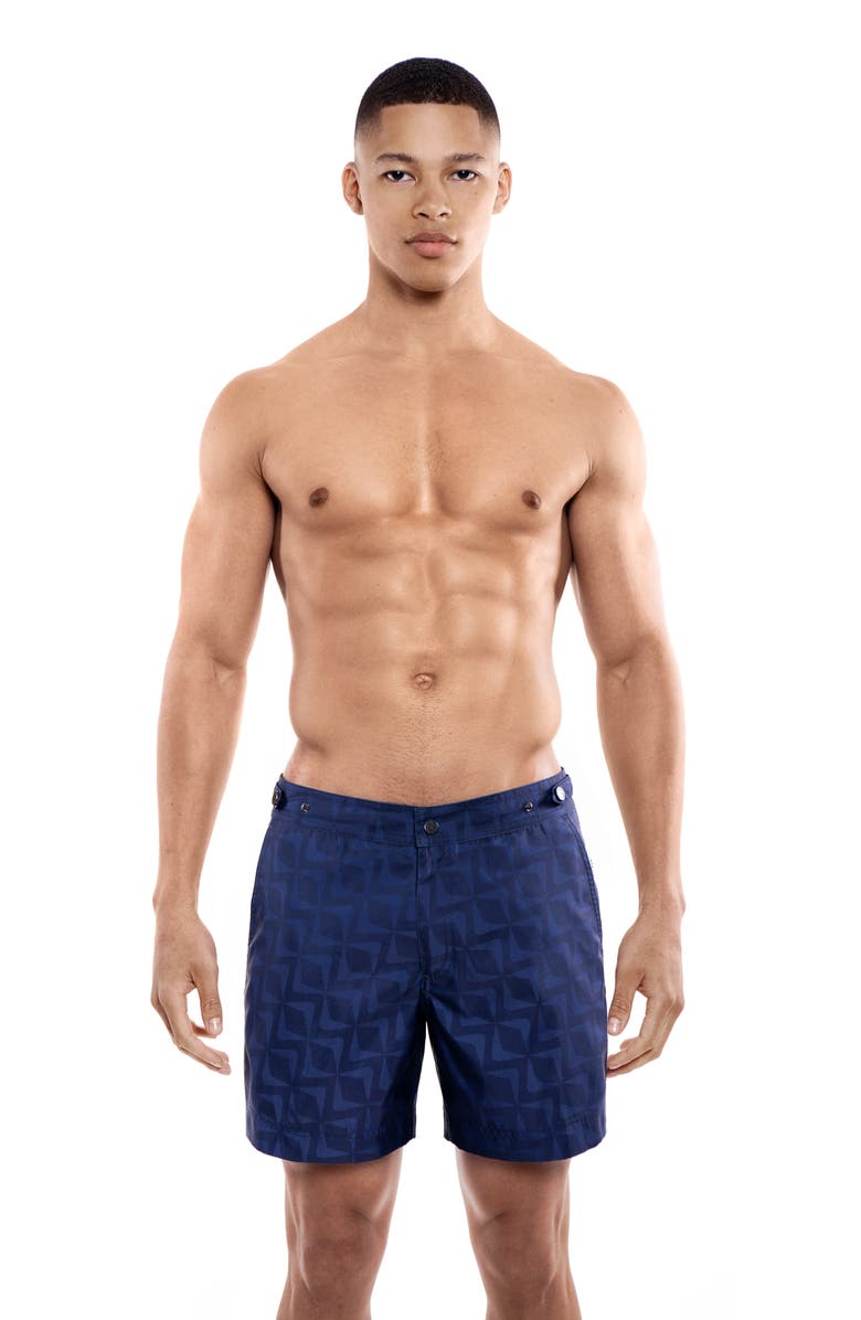 PRINCE & BOND Deep Sea II Tailored Hybrid Swim Trunks, Alternate, color, 