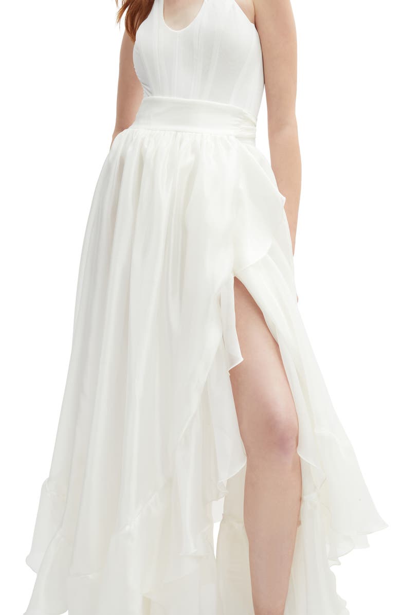 Bardot Mirella Wrap Maxi Skirt, Alternate, color, Ivory