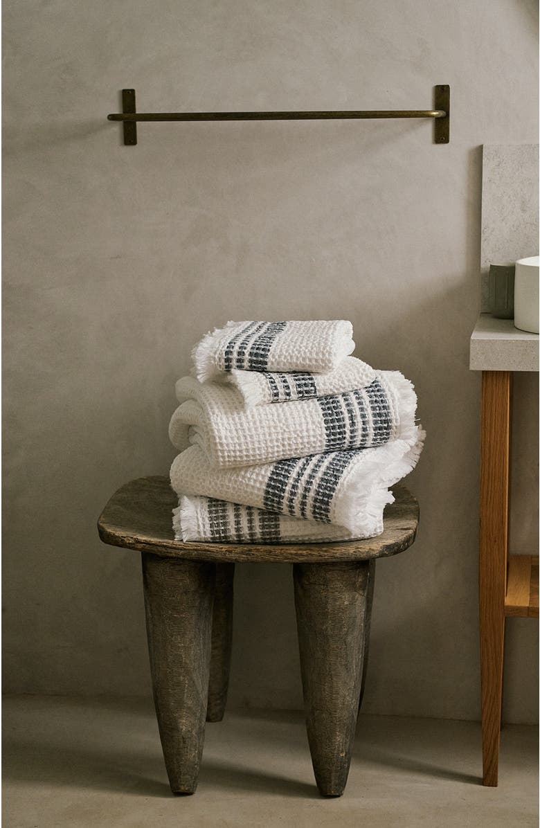 Mungo Organic Belgian Waffle Bath Sheet, Alternate, color, Ash