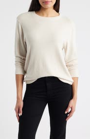 Loveappella Brushed Jersey Crewneck Top