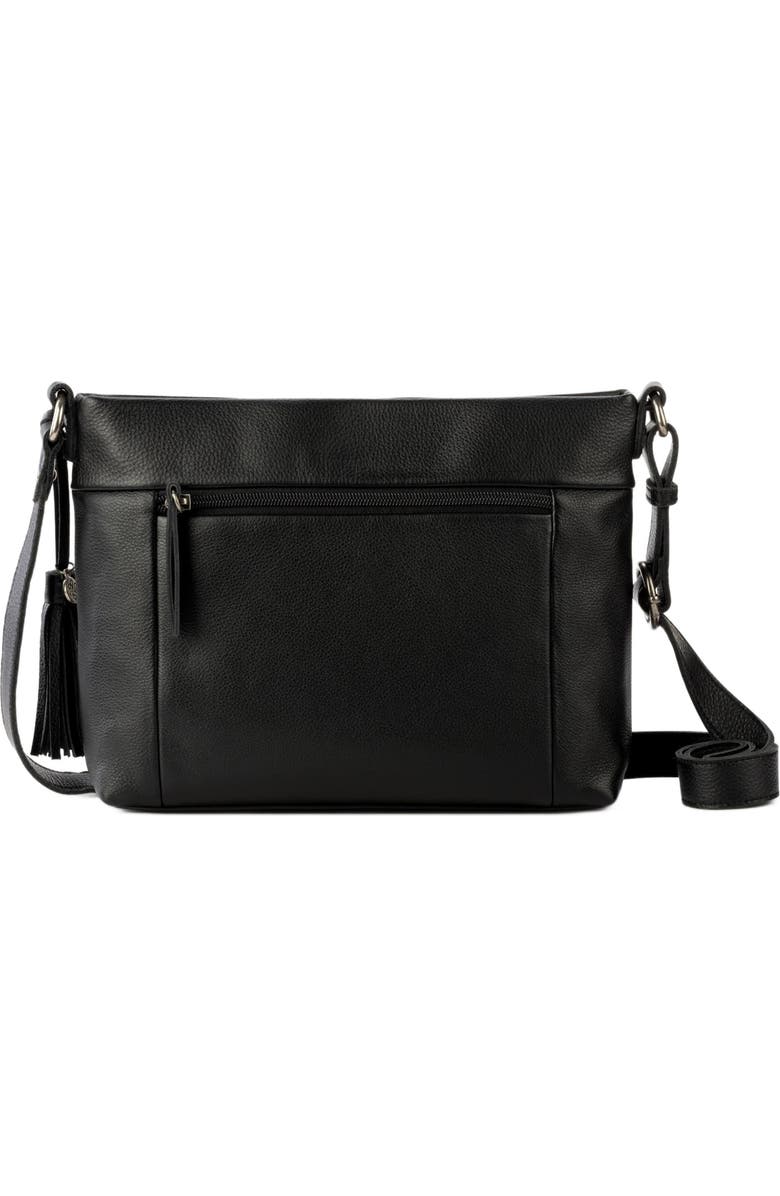 The Sak Melrose Crossbody Leather Bag, Alternate, color, Black