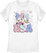 Mickey & Friends Women's Mickey & Friends Minnie and Daisy American Duo Graphic T-Shirt