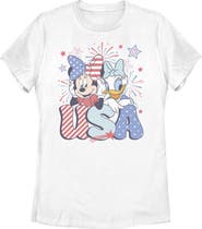 Mickey & Friends Women's Mickey & Friends Minnie and Daisy American Duo Graphic T-Shirt