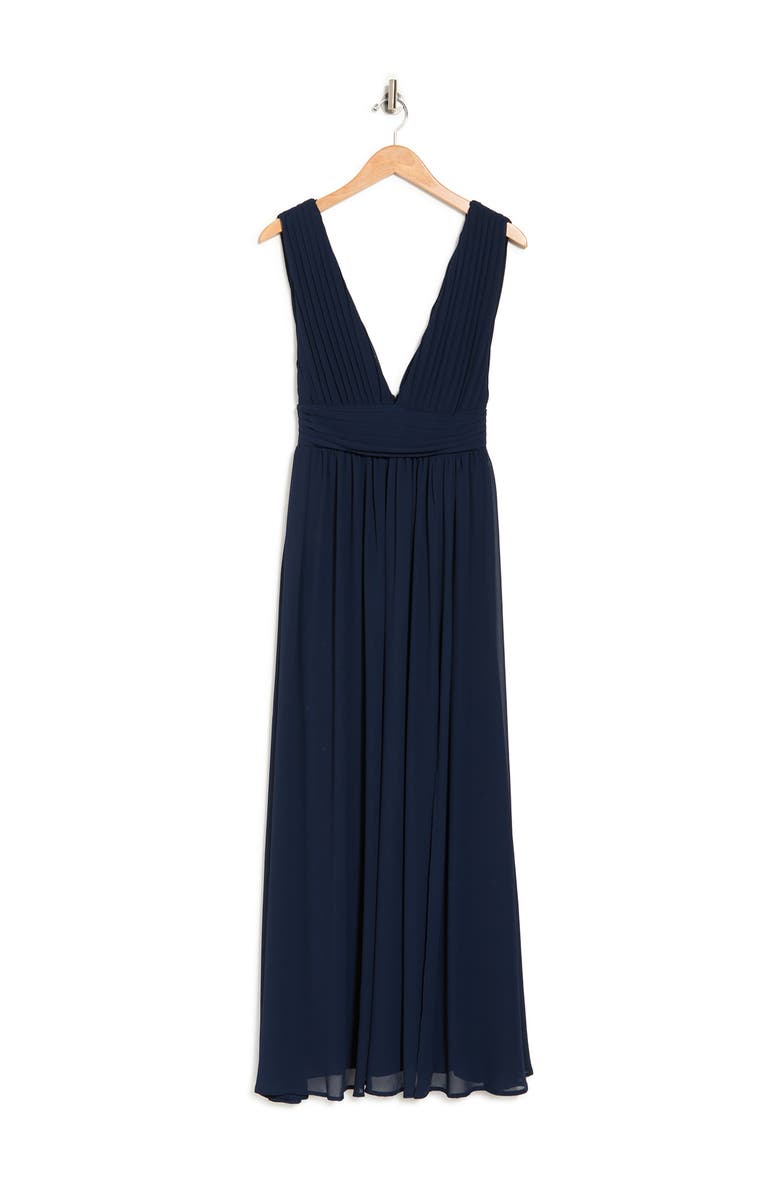 BY DESIGN Love by Design Athen Plunging V-Neck Maxi Dress, Alternate, color, Navy Blazer