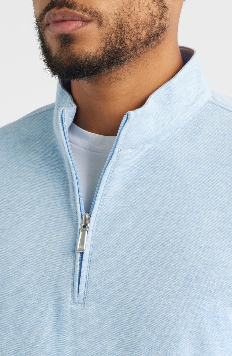Mizzen+Main Crandall Quarter Zip Pullover, Alternate, color, Cloud Blue Heather