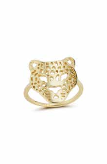 SPHERA MILANO Sterling Silver Leopard Ring