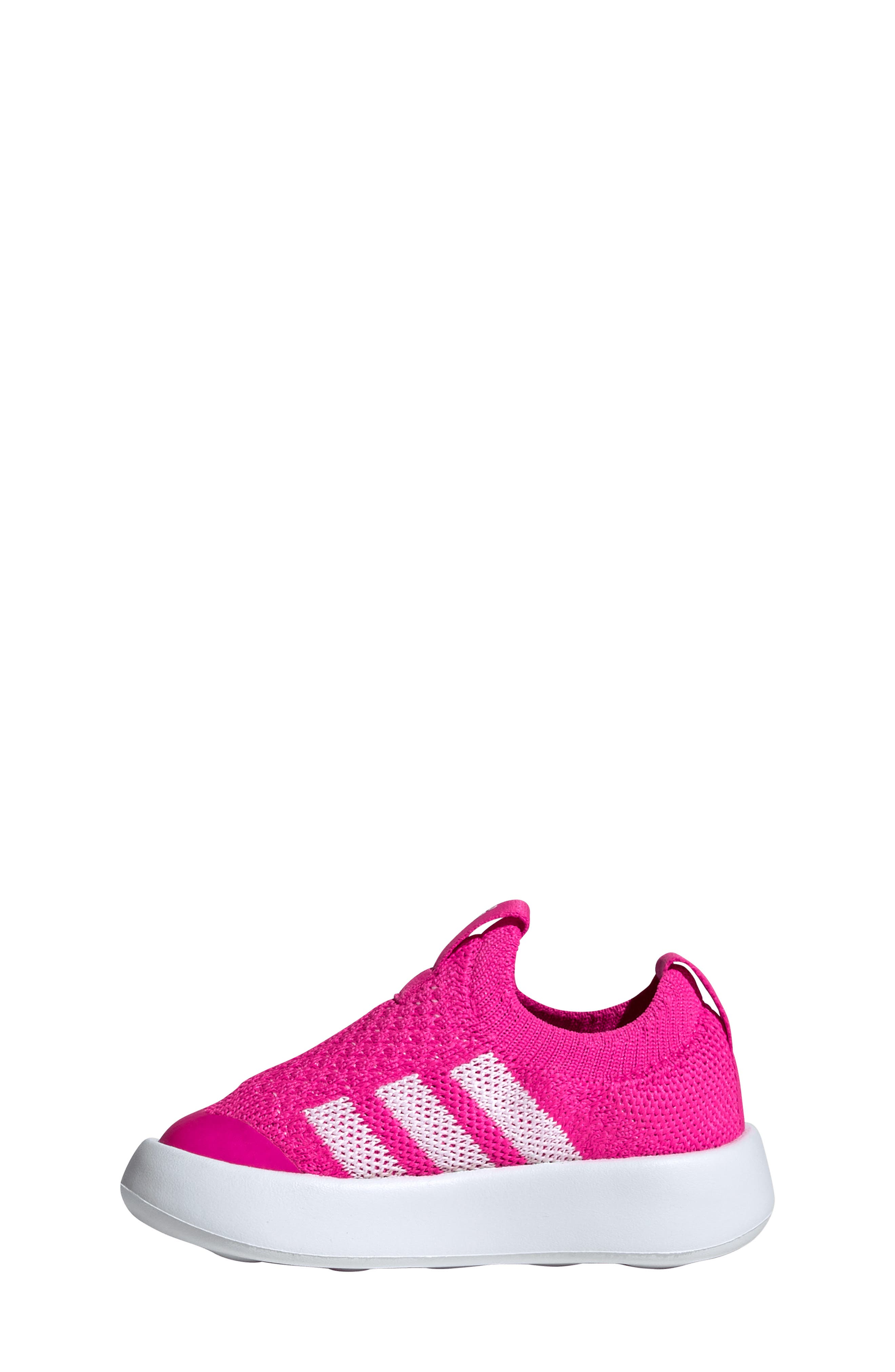 adidas Kids' Bubblecomfy Knit Slip-On Sneaker, Alternate, color, Shopnk/Ftw