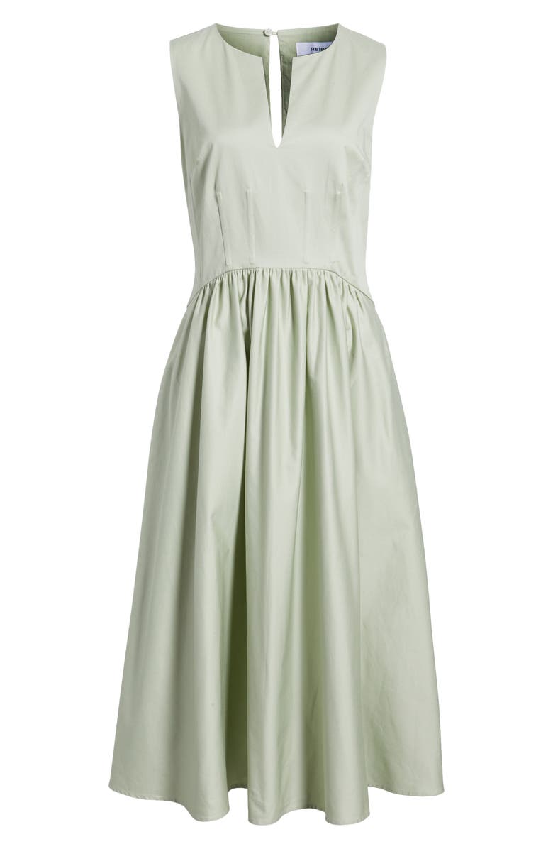 Reiss Liza Cotton Dress, Alternate, color, Sage
