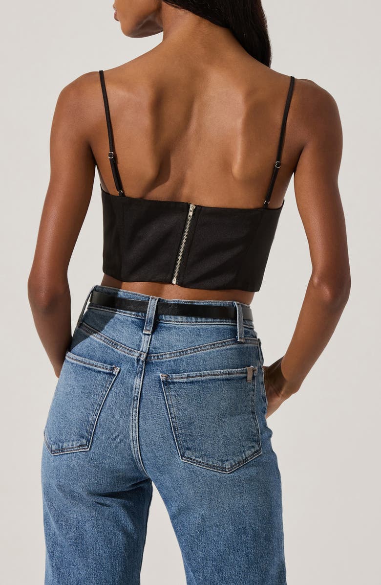 ASTR the Label Satin Corset Camisole, Alternate, color, Black
