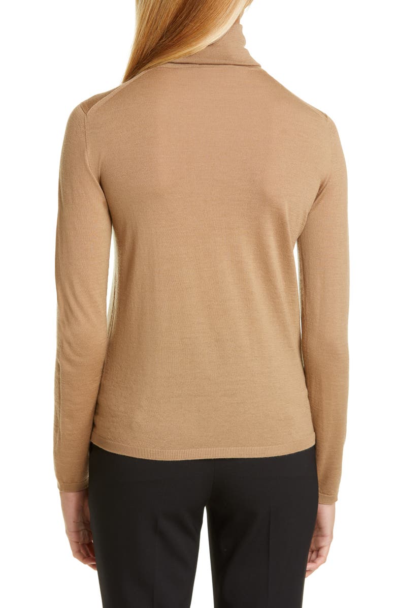 Max Mara Kipur Wool Turtleneck Sweater, Alternate, color, 