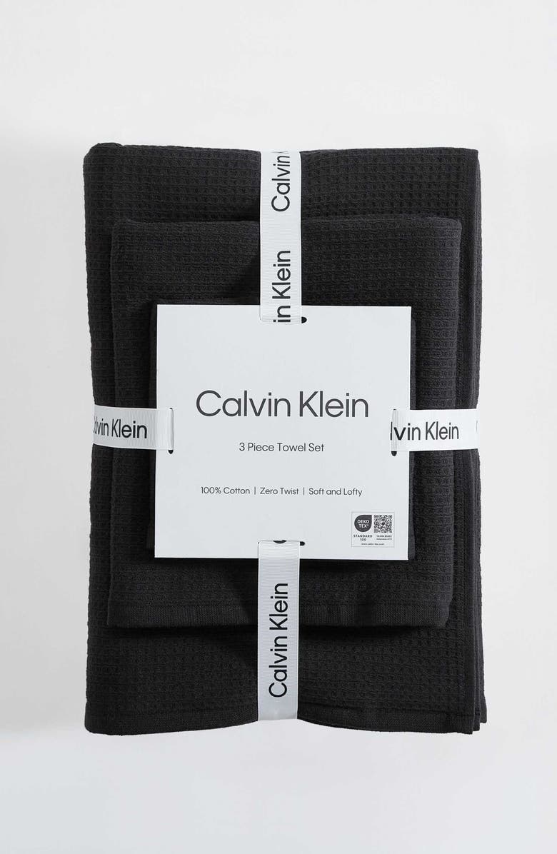 Calvin Klein Eternity Cotton Bath Essentials, Alternate, color, Black