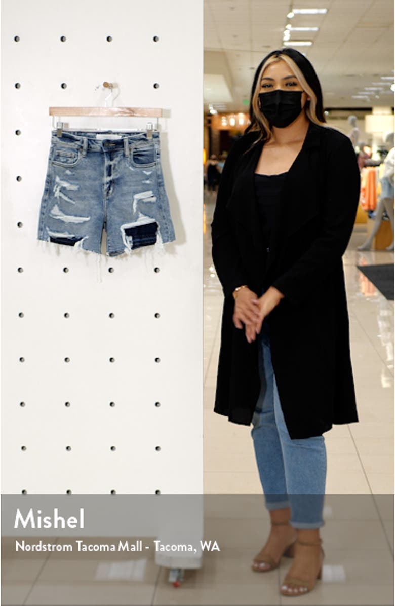 Repaired Distressed Cutoff Denim shorts, sales video thumbnail