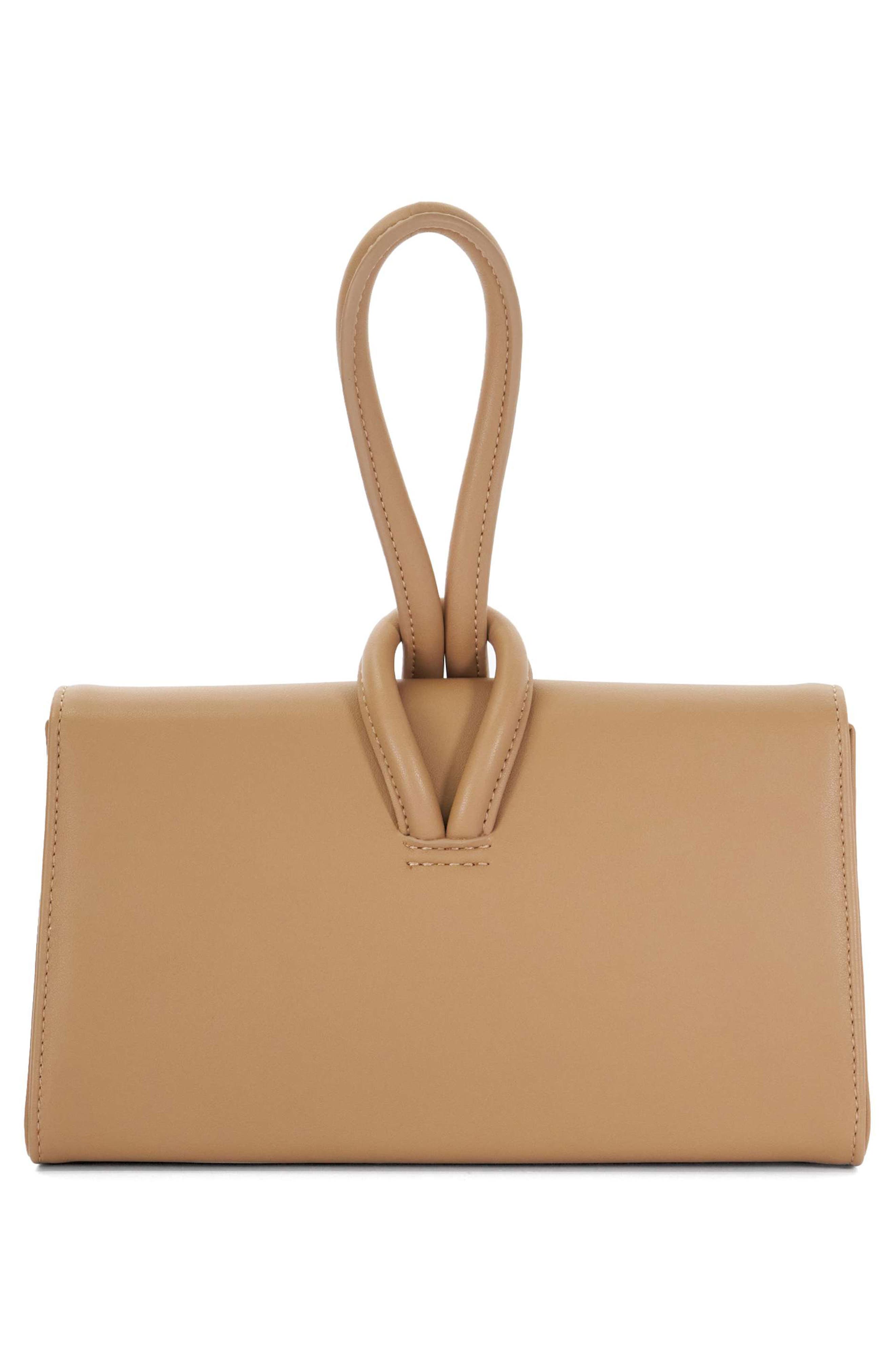 Dune London Brynie Faux Leather Wristlet, Alternate, color, 