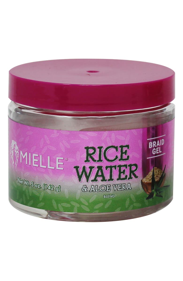 MIELLE Rice Water & Aloe Vera Blend Braid Gel, Main, color,
