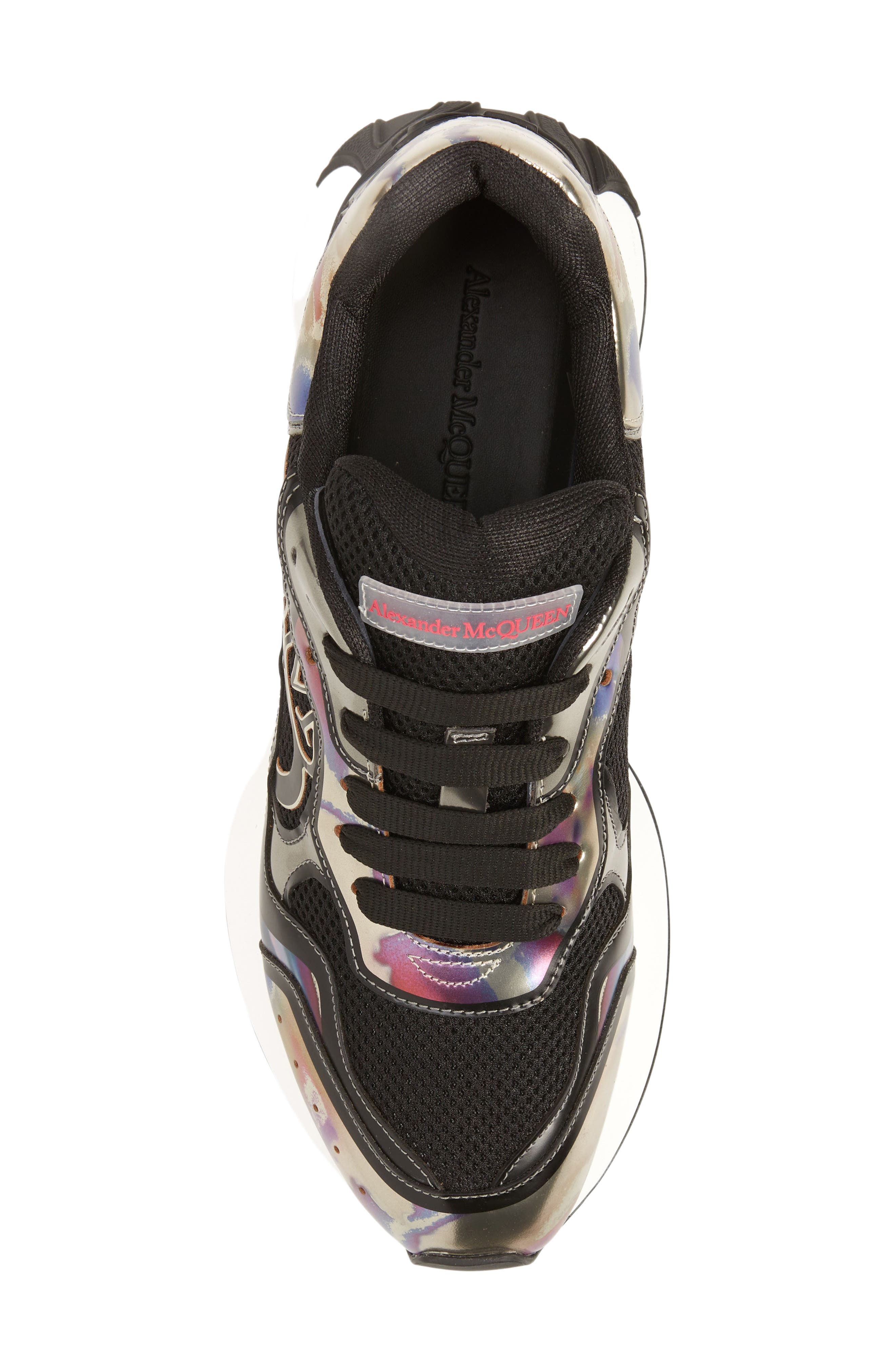 McQueen Sprint Runner Sneaker, Alternate, color, Black/ White/ Multi