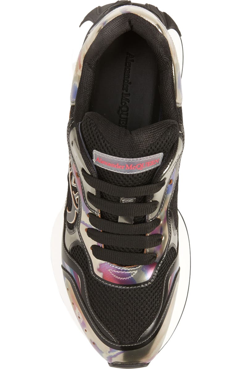 McQueen Sprint Runner Sneaker, Alternate, color, Black/ White/ Multi