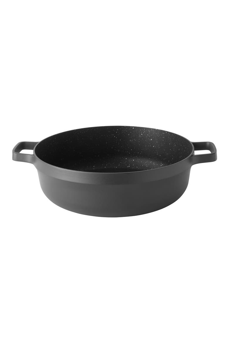 INTERNATIONAL Gem Non-Stick Cast Aluminum 11" Covered Sauté Pan, Alternate, color, BLACK