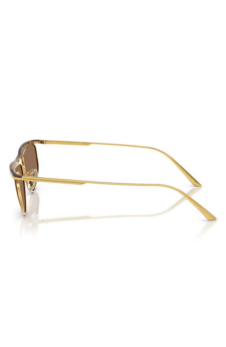 Oliver Peoples x KHAITE 59mm Oval Sunglasses, Alternate, color, Gold/ Dark Mahogany / Brown