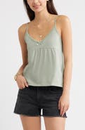 BP. Lace Trim Stretch Cotton Camisole