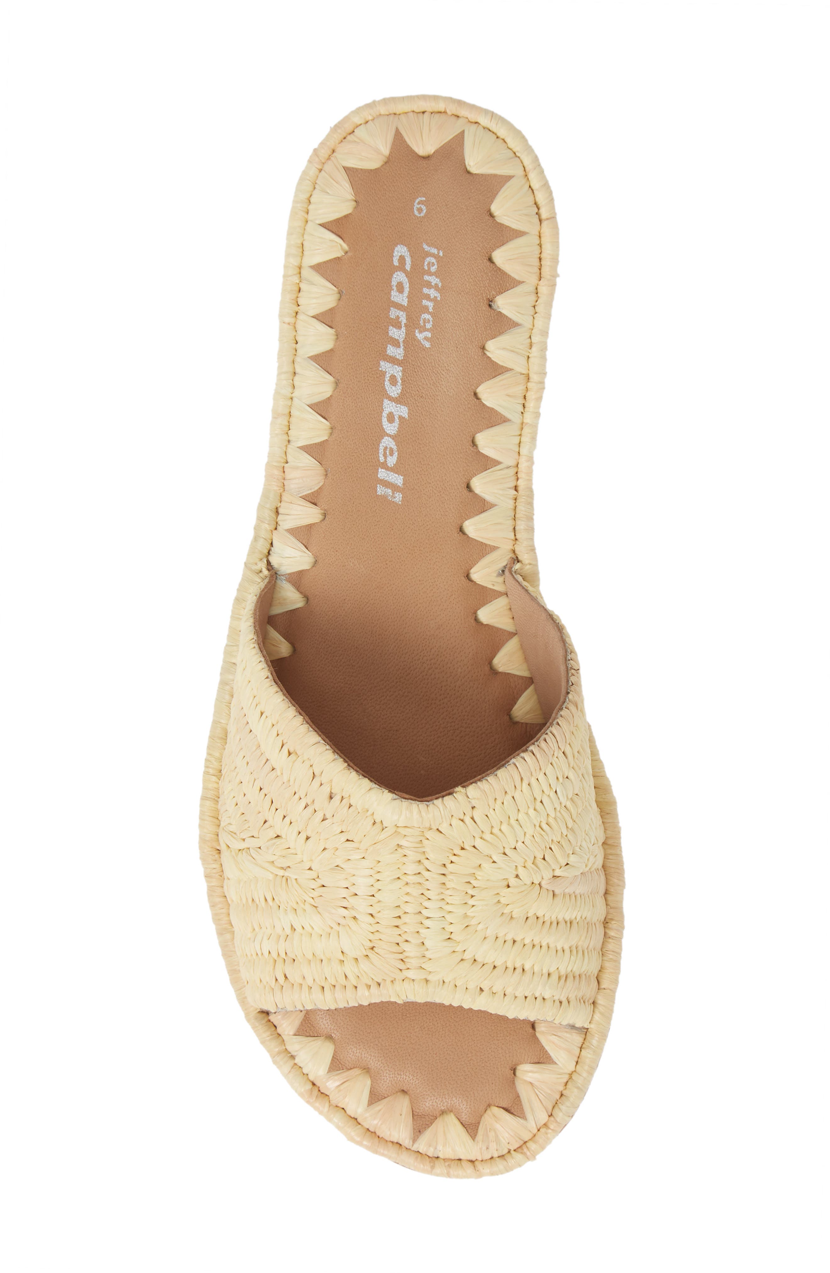 Jeffrey Campbell Dane Raffia Slide Sandal, Alternate, color, 