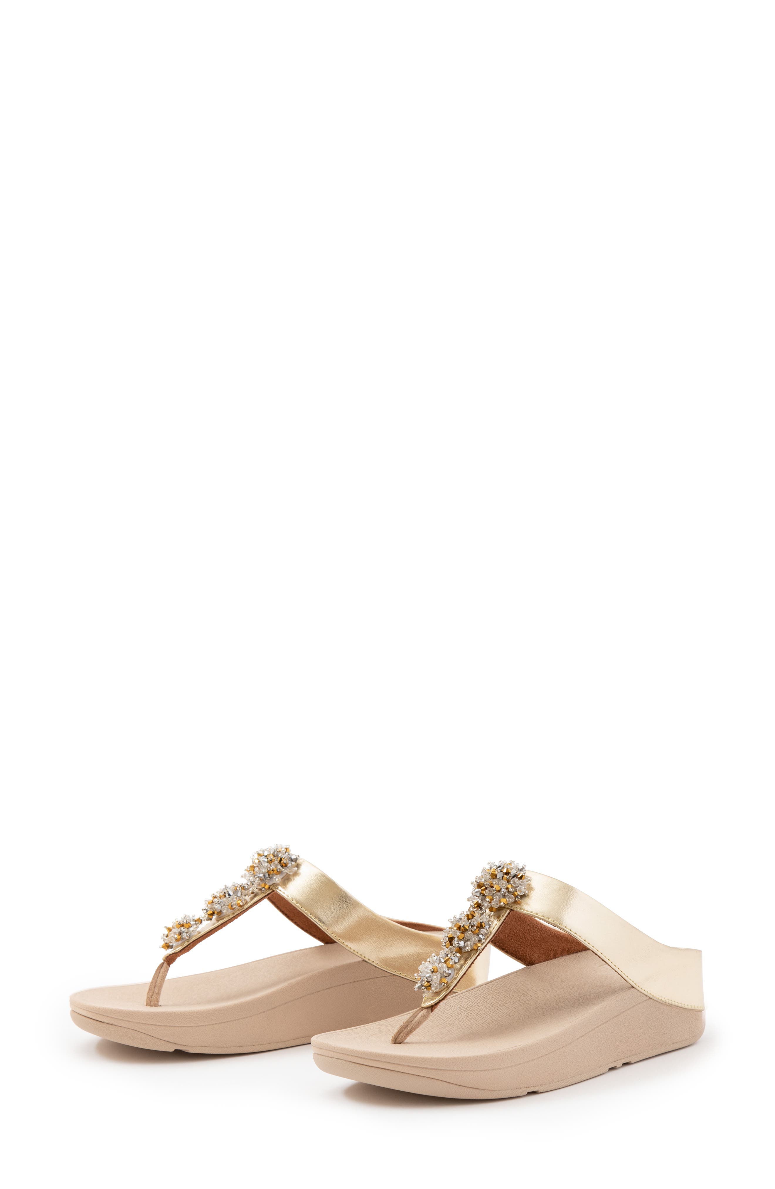 Galaxy Toe Wedge Flip Flop, Alternate, color, PLATINO