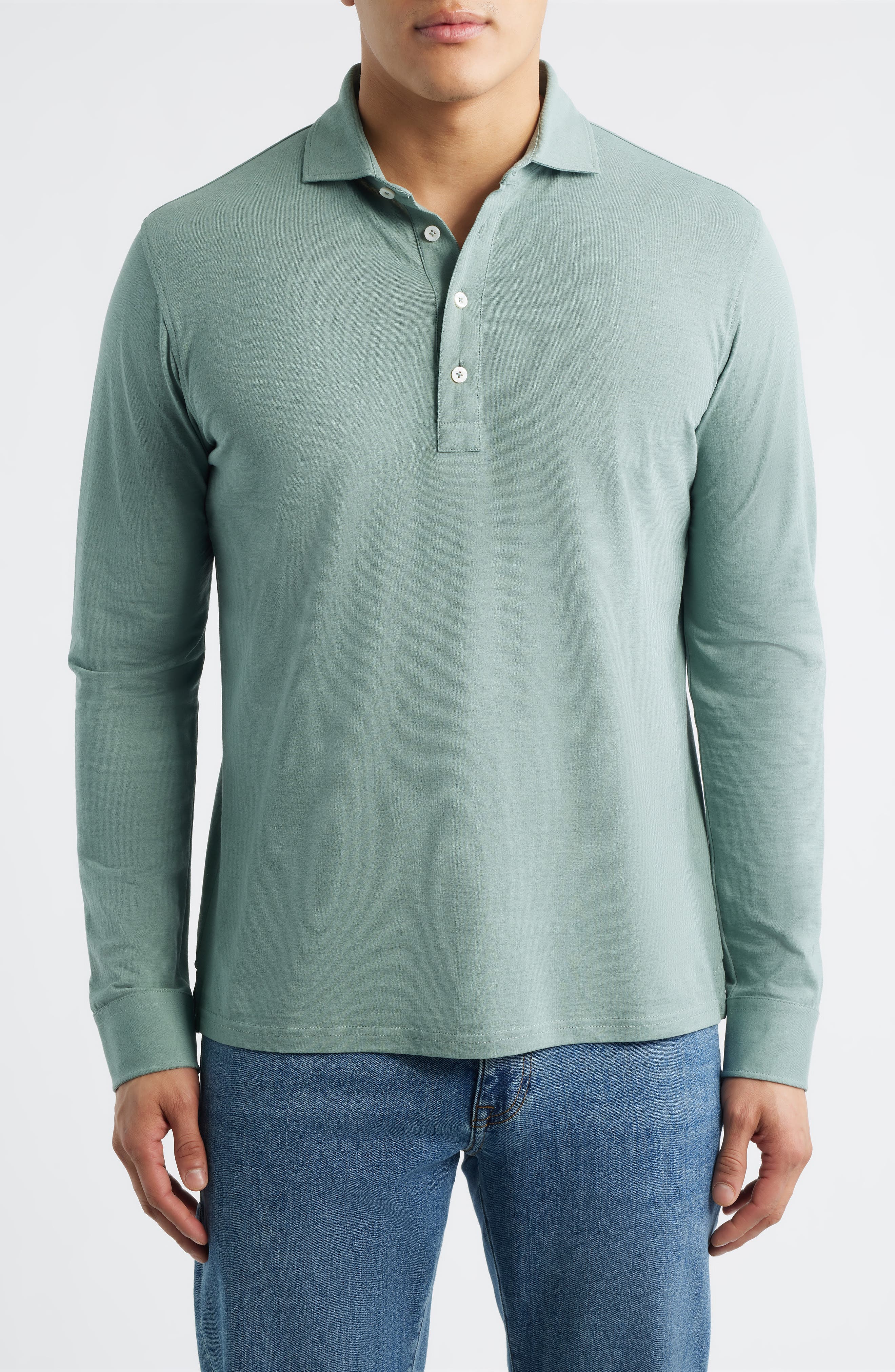 Crown Crafted Cool Long Sleeve Polo