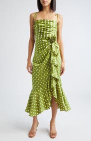 Cinq à Sept Camille Polka Dot Midi Dress