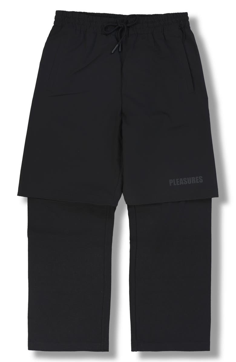 PLEASURES Stay Layered Pants, Alternate, color, Black