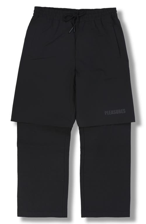 Pleasures Stay Layered Pants In Black