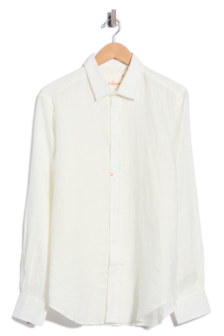 Wenlock Long Sleeve Linen Shirt, Alternate, color, WHITE