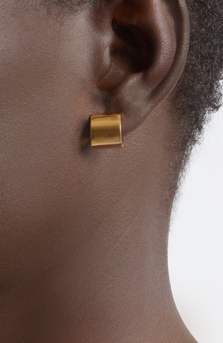 TOTEME Petite Signature Hoop Earrings, Alternate, color, Gold
