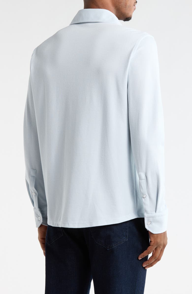 Robert Barakett Tyrek Jersey Button-Up Shirt, Alternate, color, Blue Haze