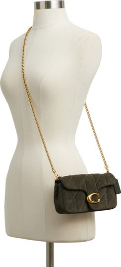 Tabby Quilted Suede Crossbody Bag