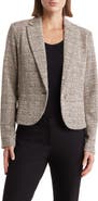 ATELIER LUXE Tweed One-Button Blazer