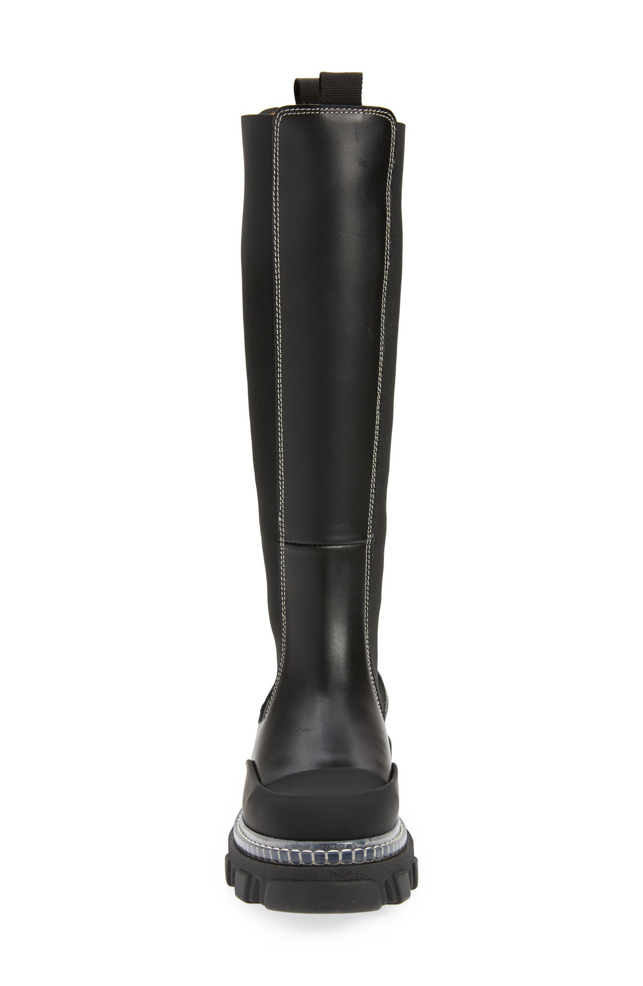 Ganni Knee High Chelsea Boot, Alternate, color, 