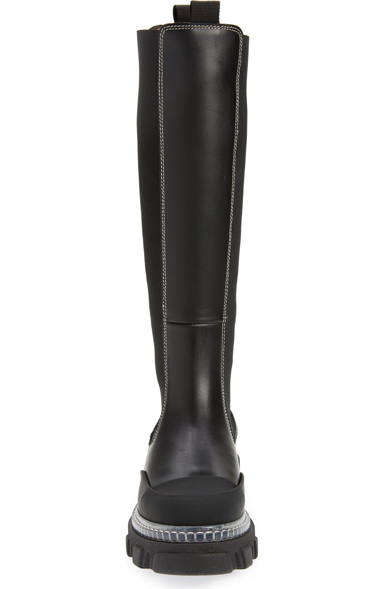Ganni Knee High Chelsea Boot, Alternate, color,