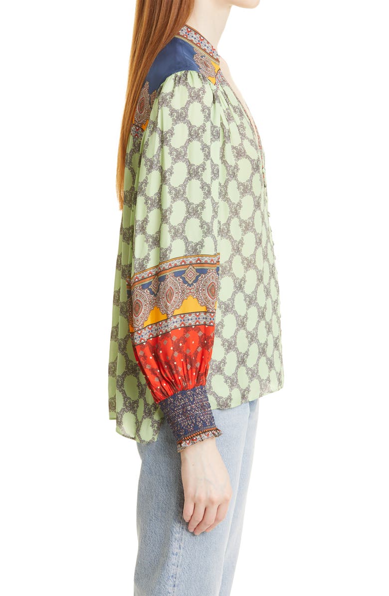 Alice + Olivia Serena Paisley Blouse, Alternate, color,