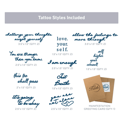 Conscious Ink Well Being Starter Kit In White