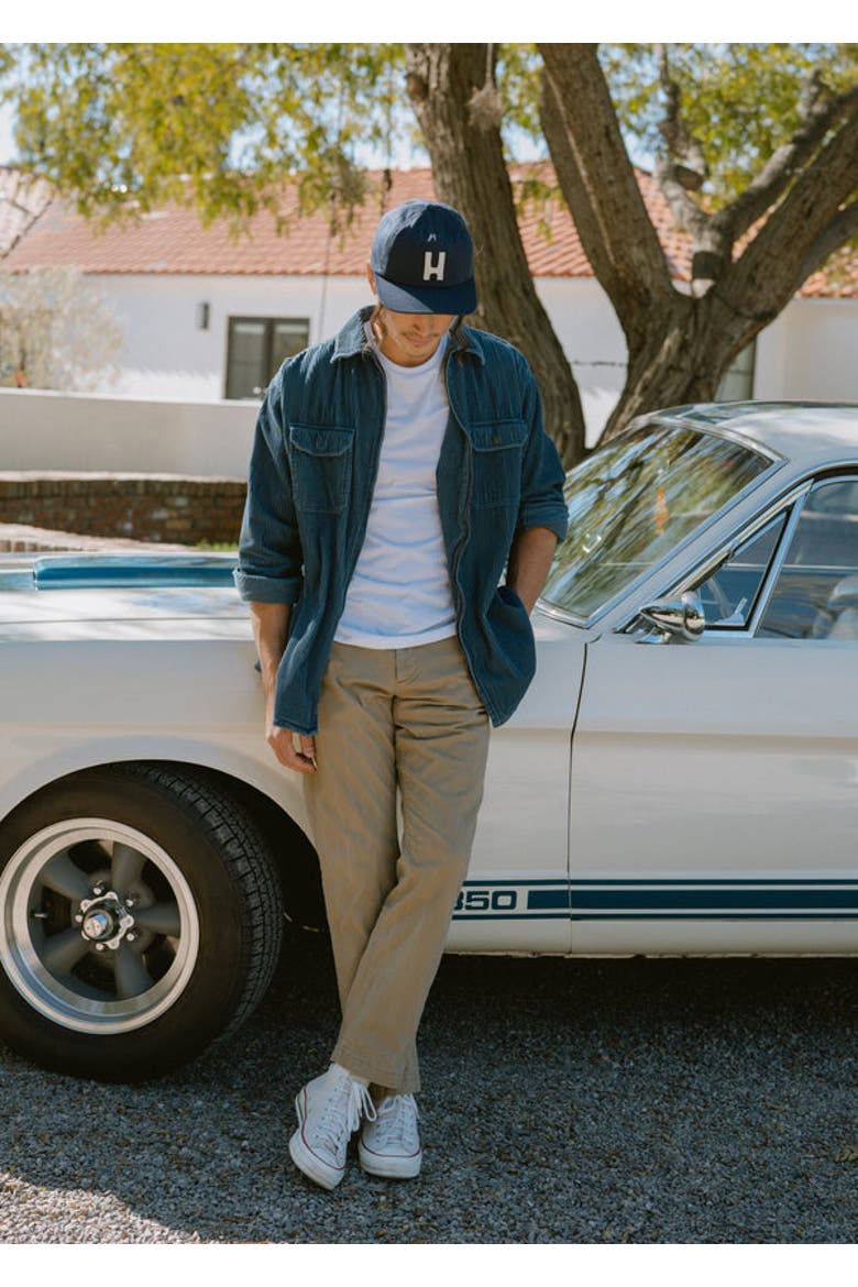 Thomas 5 Panel Hat, Alternate, color, Navy