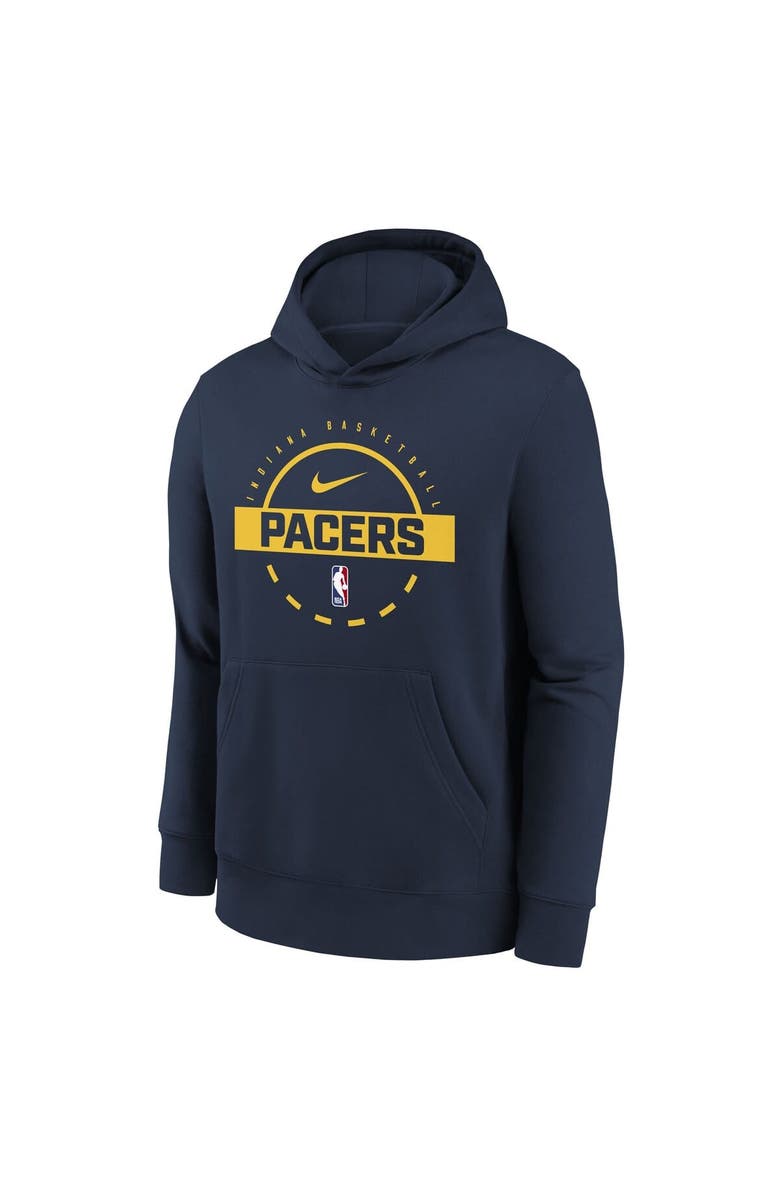 Nike Youth Nike Navy Indiana Pacers 2025/26 Club Fleece Practice Hoodie, Alternate, color, Navy